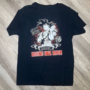Anime Dragon Ball‎ Super Son Goku T-shirt Logo Mens Med Black
